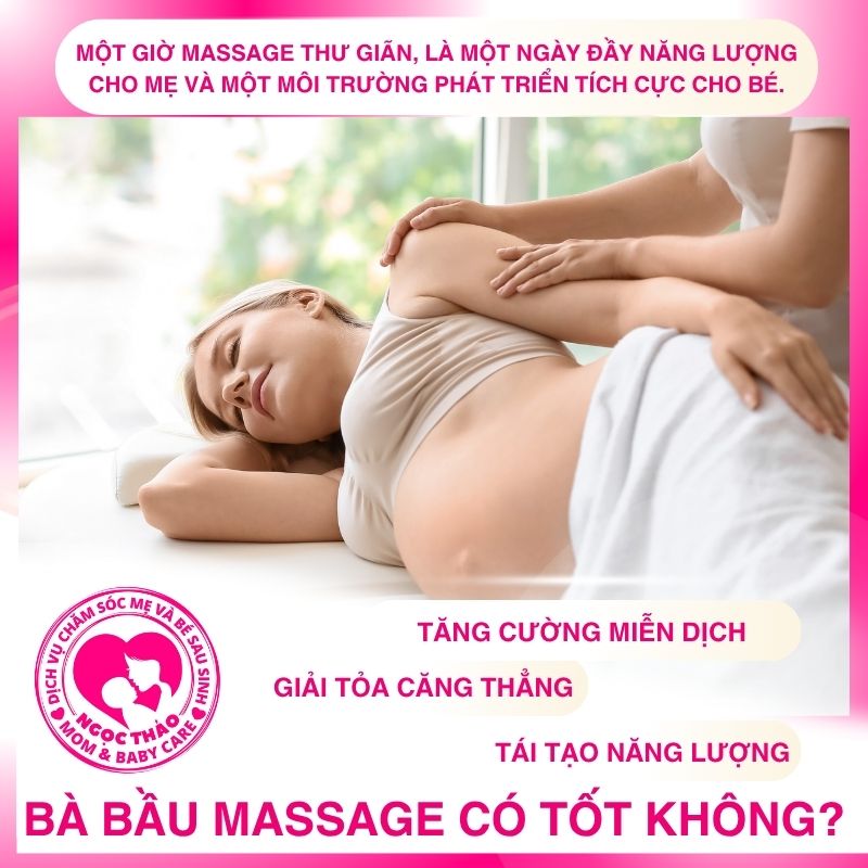 Một giờ massage thư giãn, là một ngày đầy năng lượng cho mẹ và một môi trường phát triển tích cực cho bé.